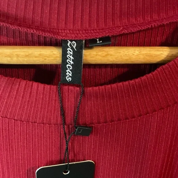 Red & Cheetah MIDI Dress | Large - Picture 3 of 6